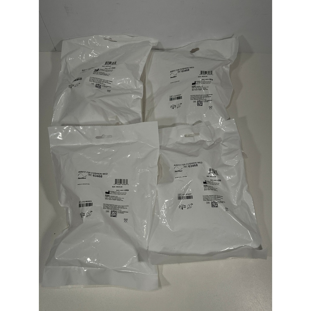 Cushion F20 air fit Medium Replacement Full Face Mask 63468 Lot of 4 NEW